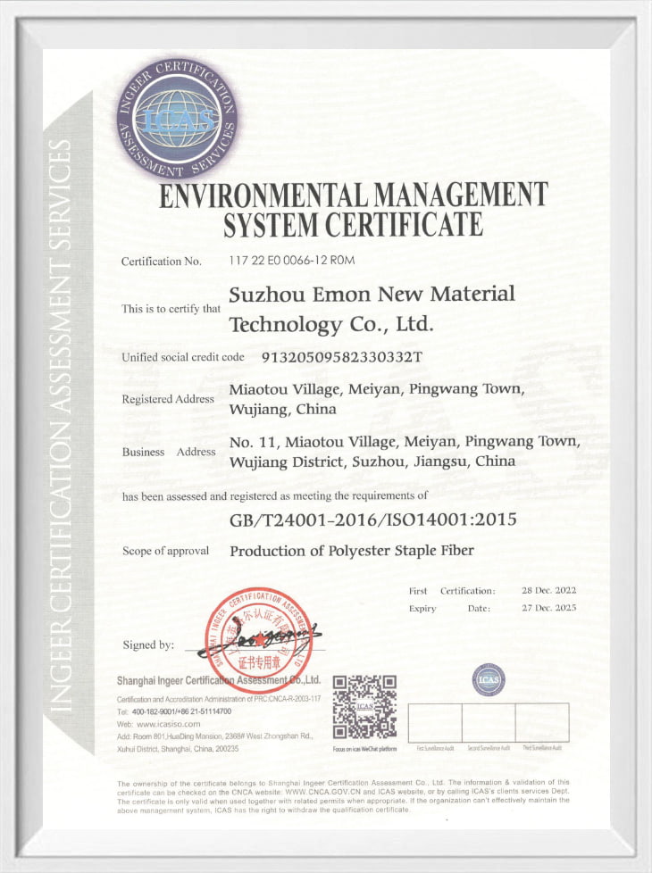 Certifikát systému environmentálního řízení