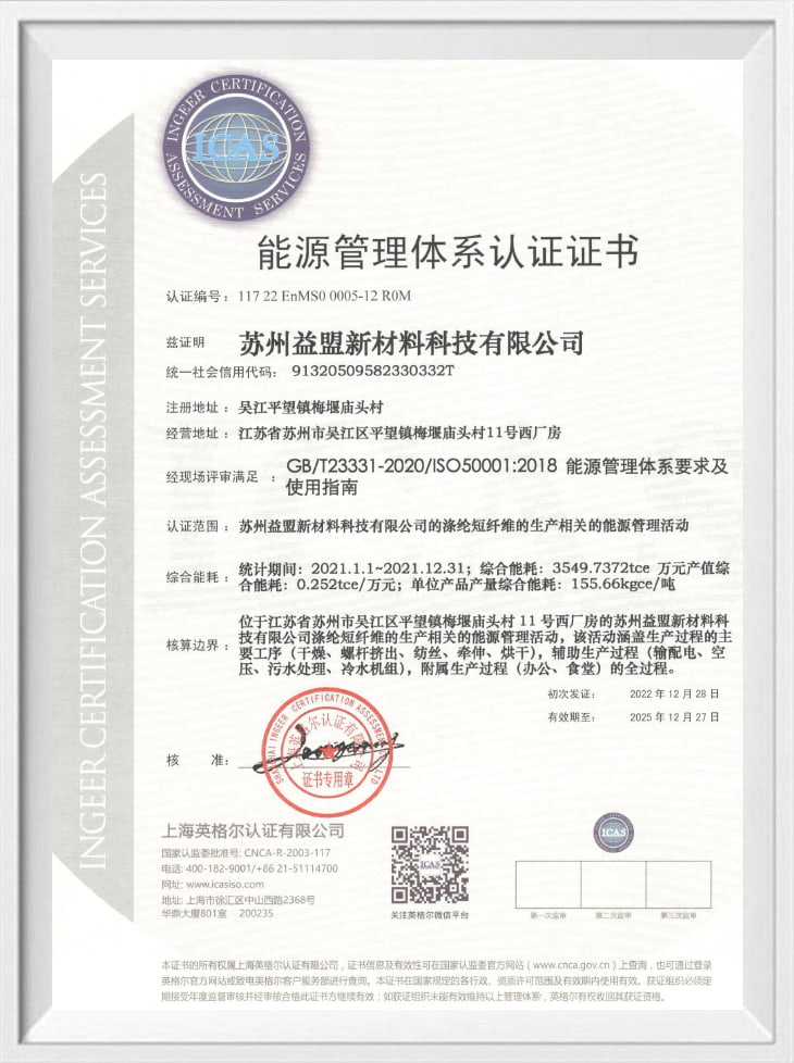Certifikát systému řízení energie