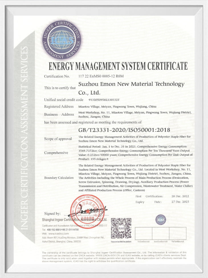 Certifikát systému řízení energie